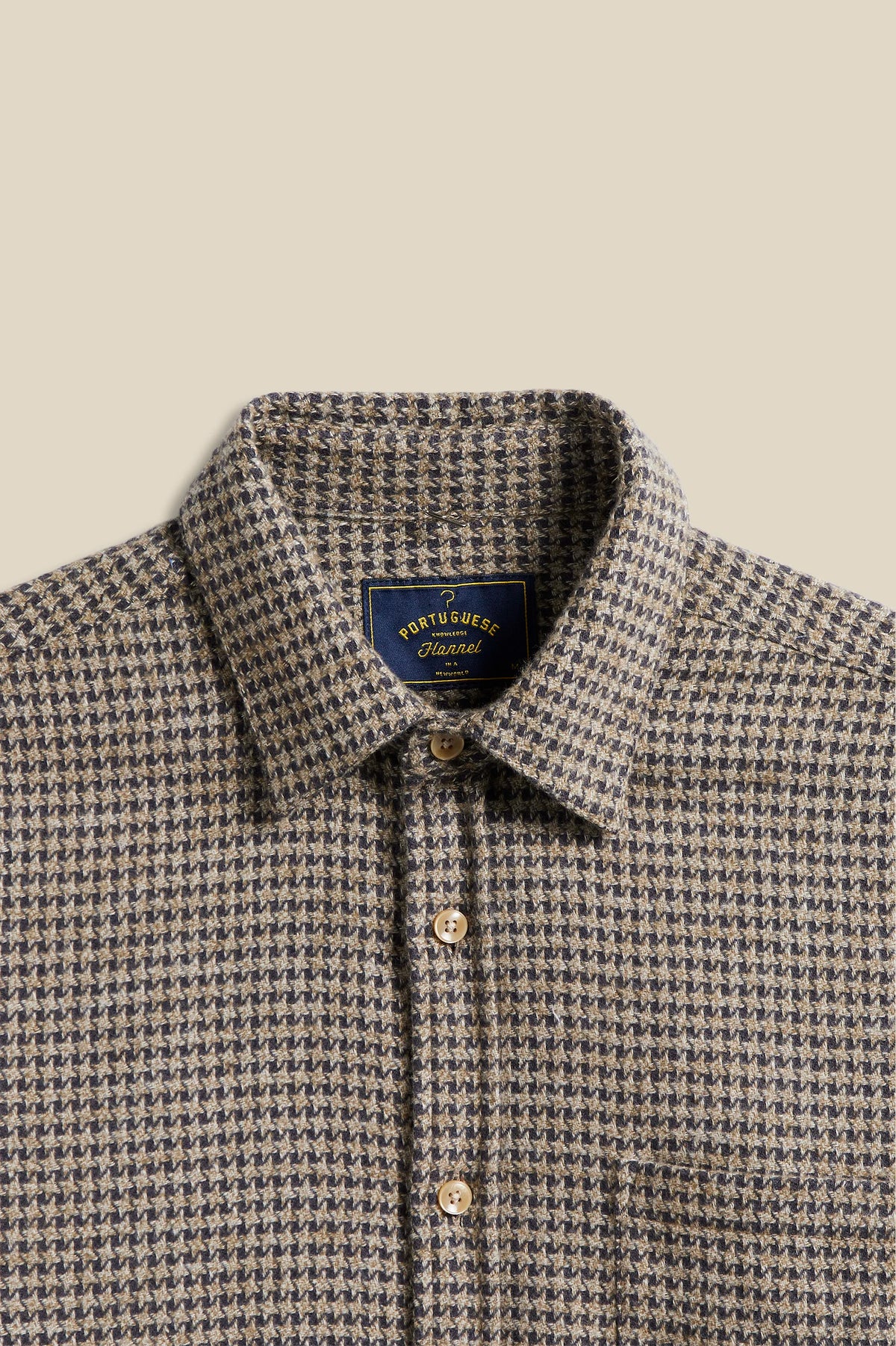 Abstract Pied Poule Shirts Portuguese Flannel
