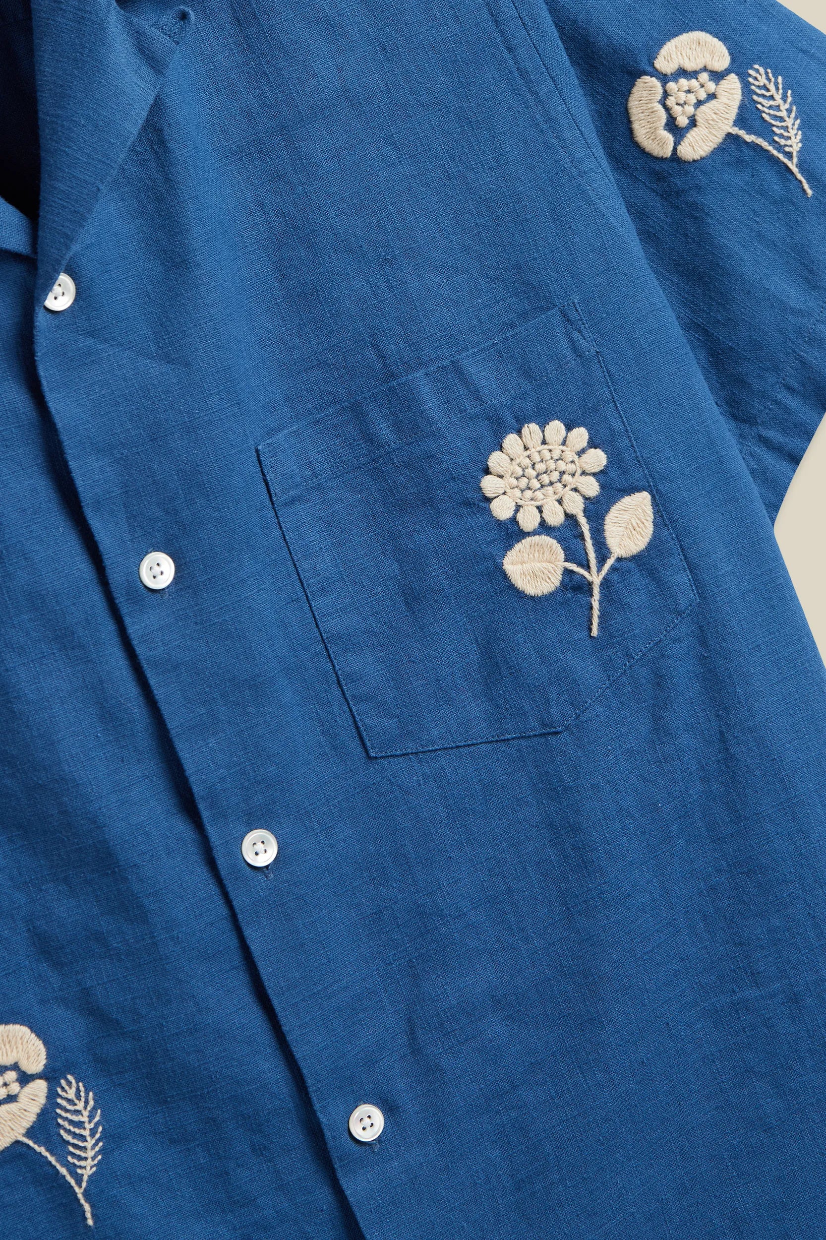 Embroidered Ramie Shirt Shirts Portuguese Flannel