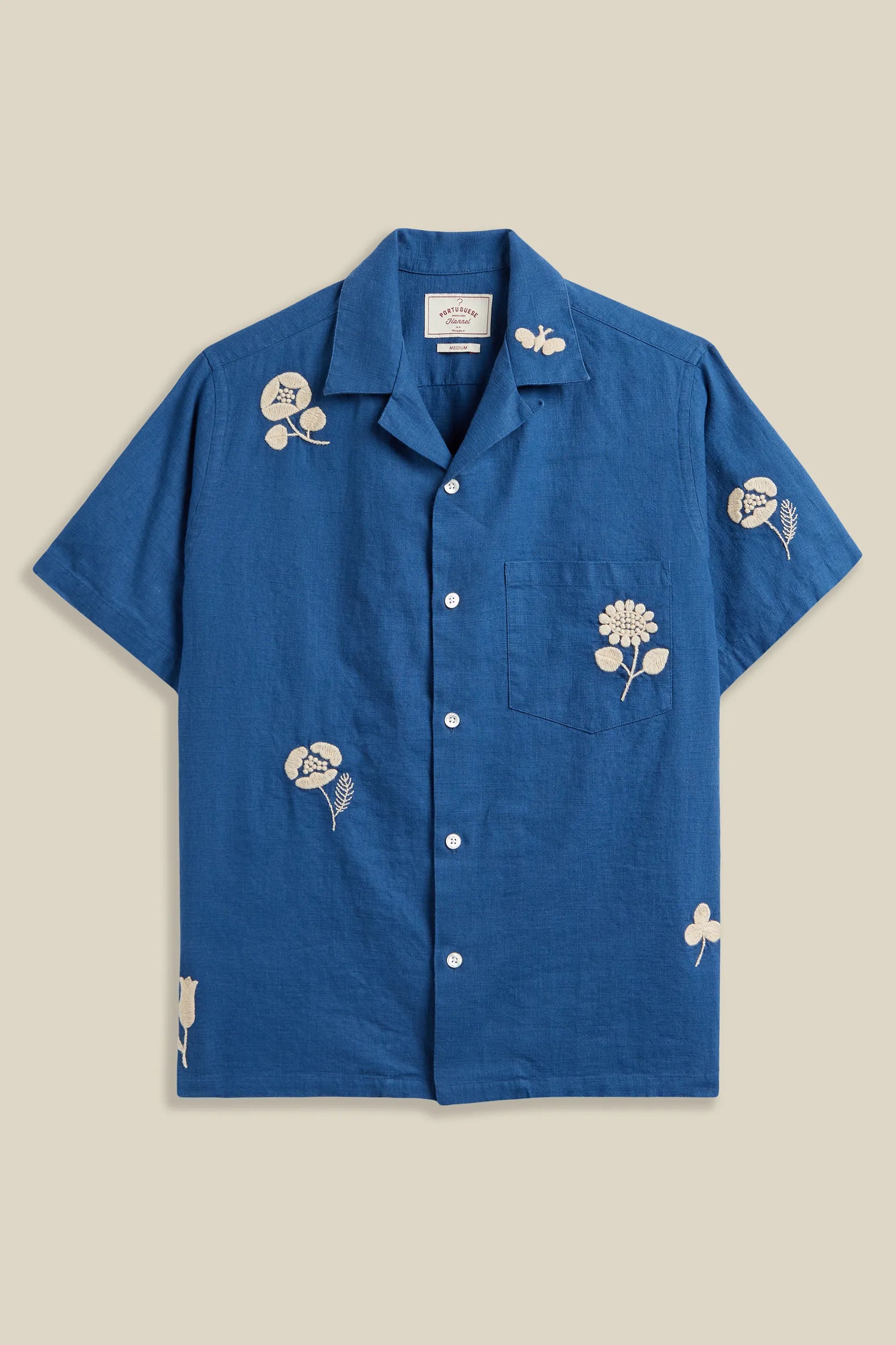 Embroidered Ramie Shirt Shirts Portuguese Flannel