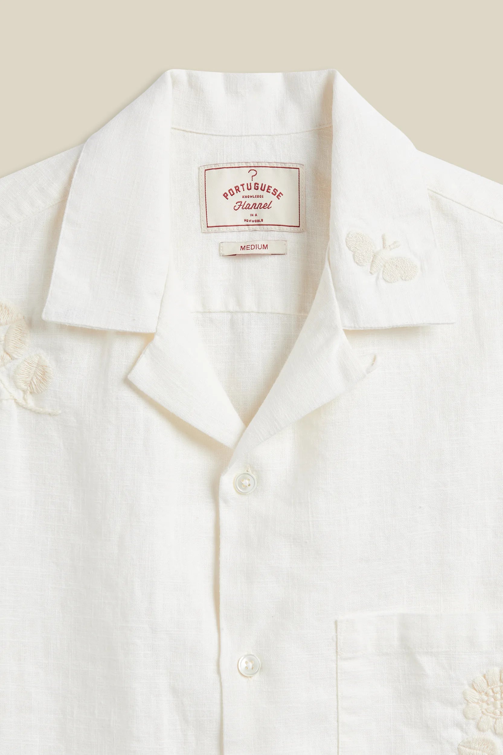 Embroidered Ramie Shirt Shirts Portuguese Flannel