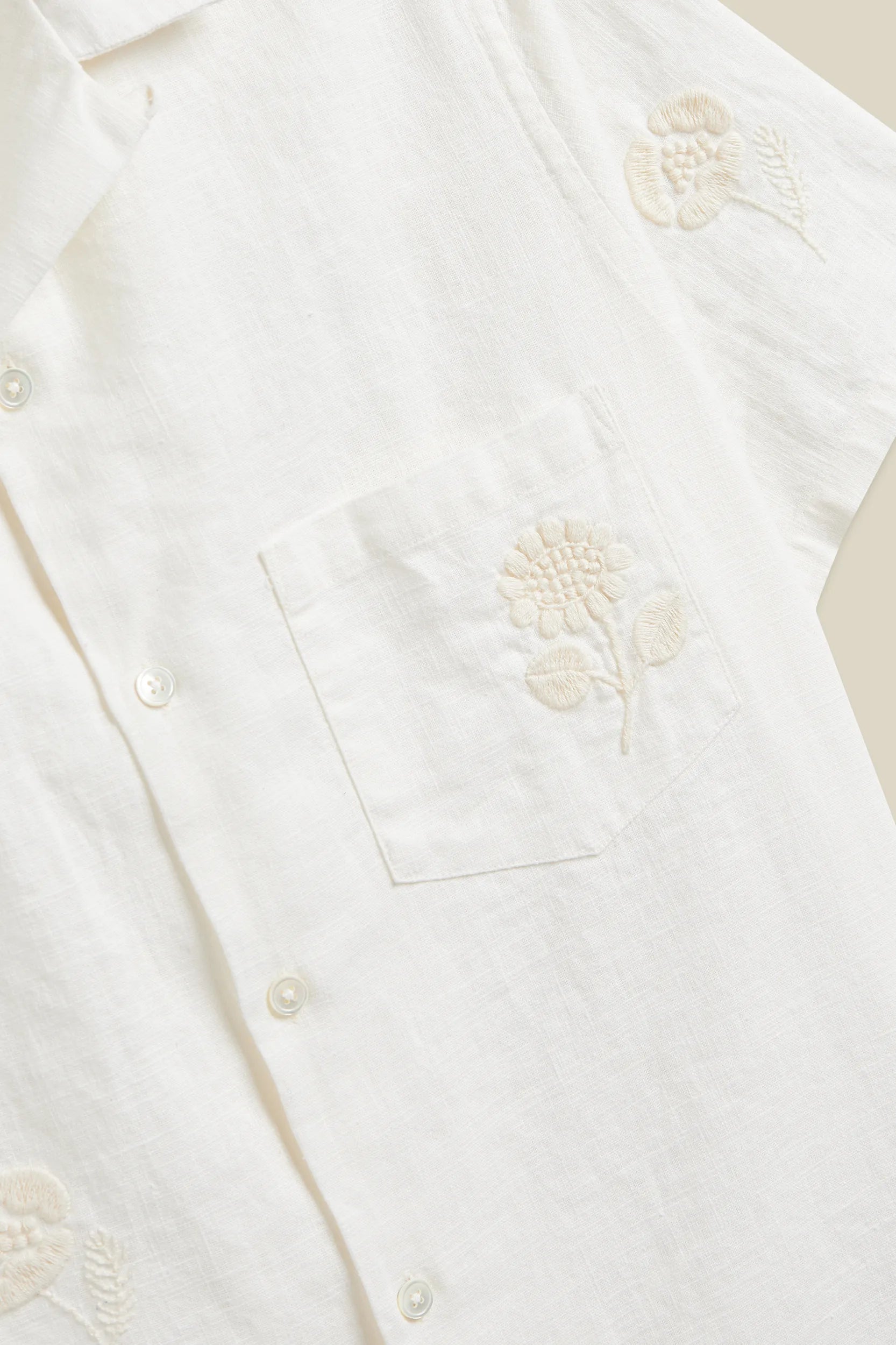 Embroidered Ramie Shirt Shirts Portuguese Flannel