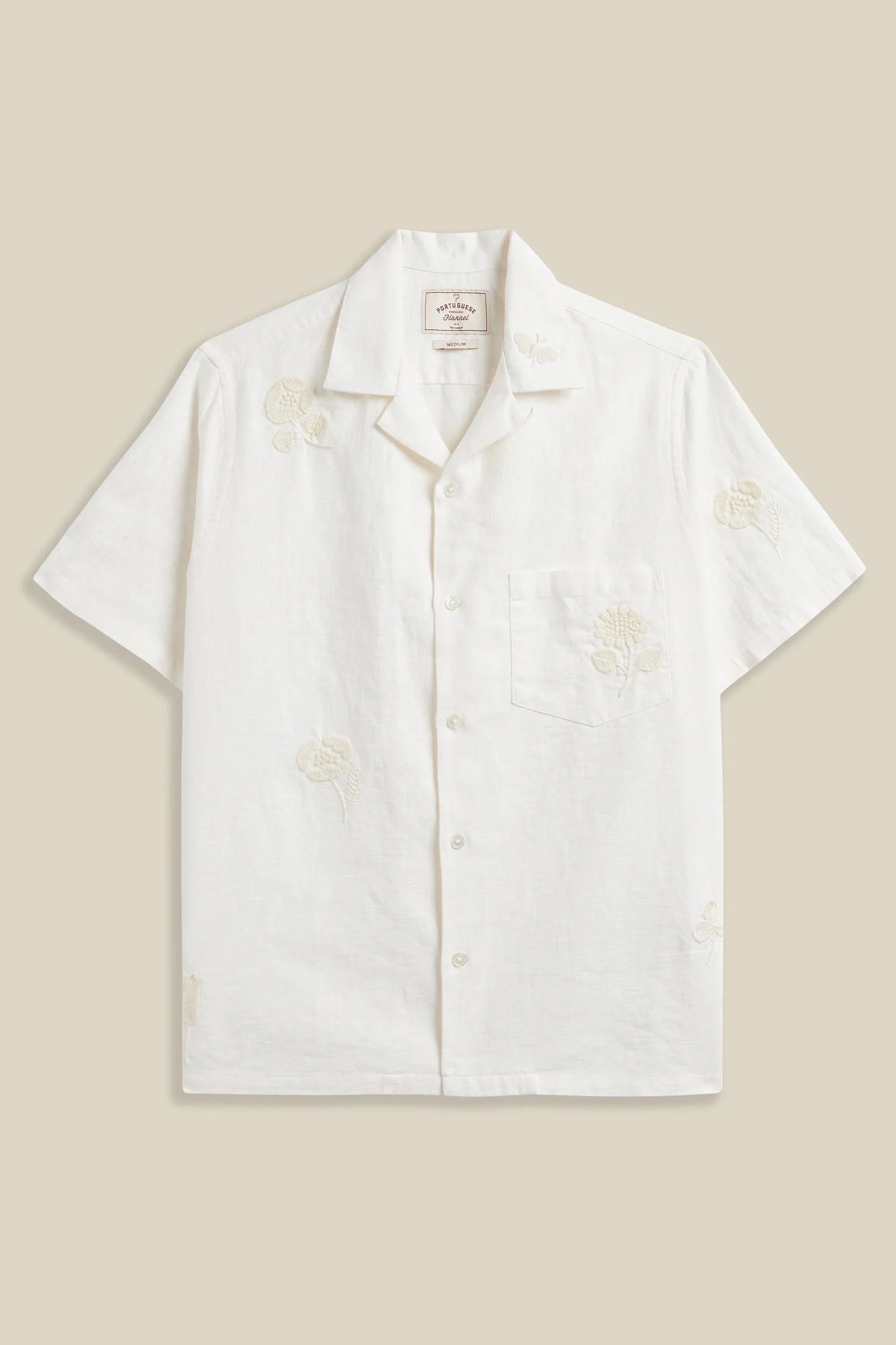 Embroidered Ramie Shirt Shirts Portuguese Flannel