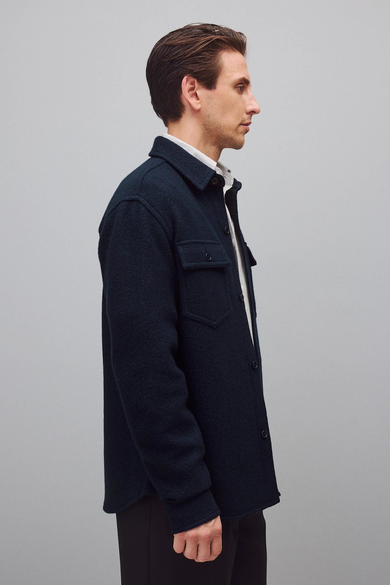 Boiled Wool Overshirt Overshirts Reigning Champ