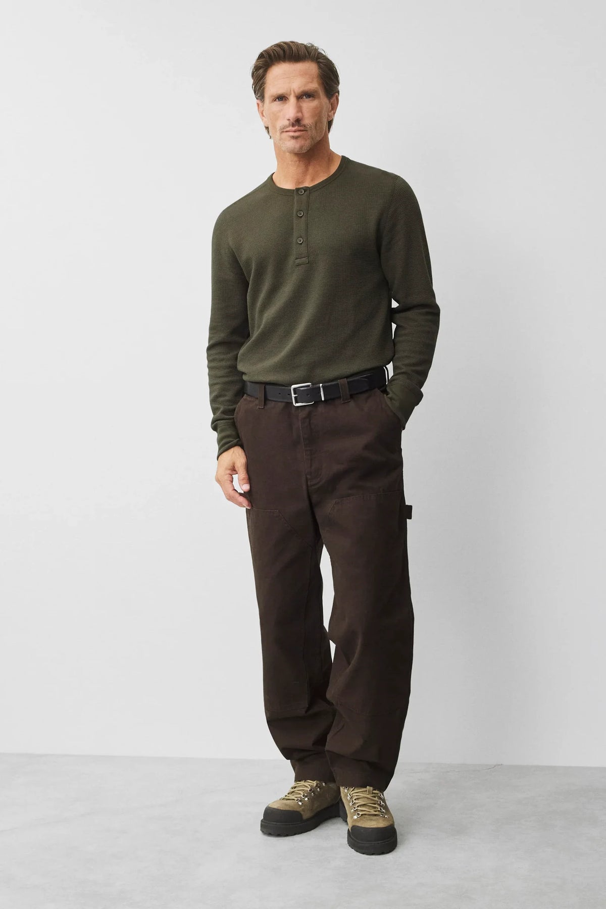 Lightweight Waffle Standard Henley T-Shirts Reigning Champ