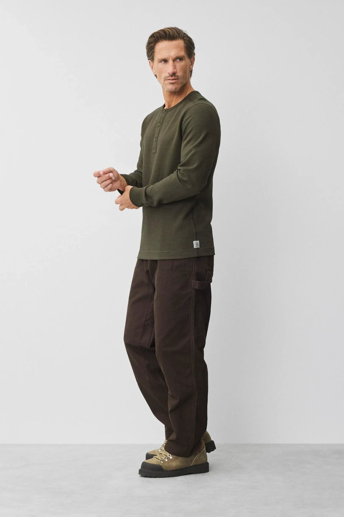 Lightweight Waffle Standard Henley T-Shirts Reigning Champ