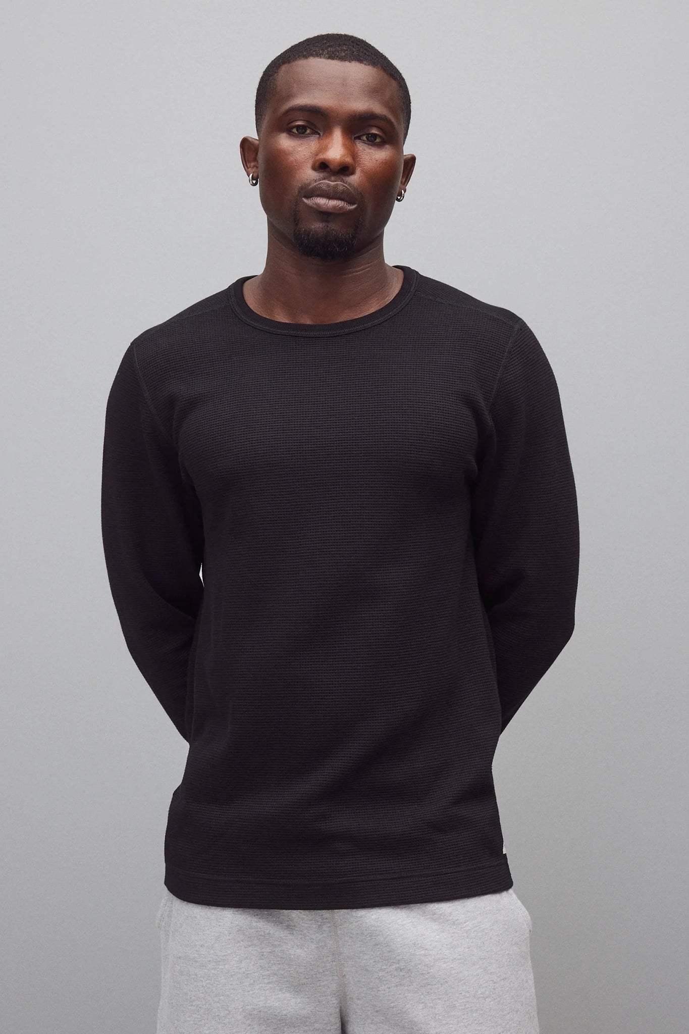 Lightweight Waffle Standard Long Sleeve T-Shirts Reigning Champ