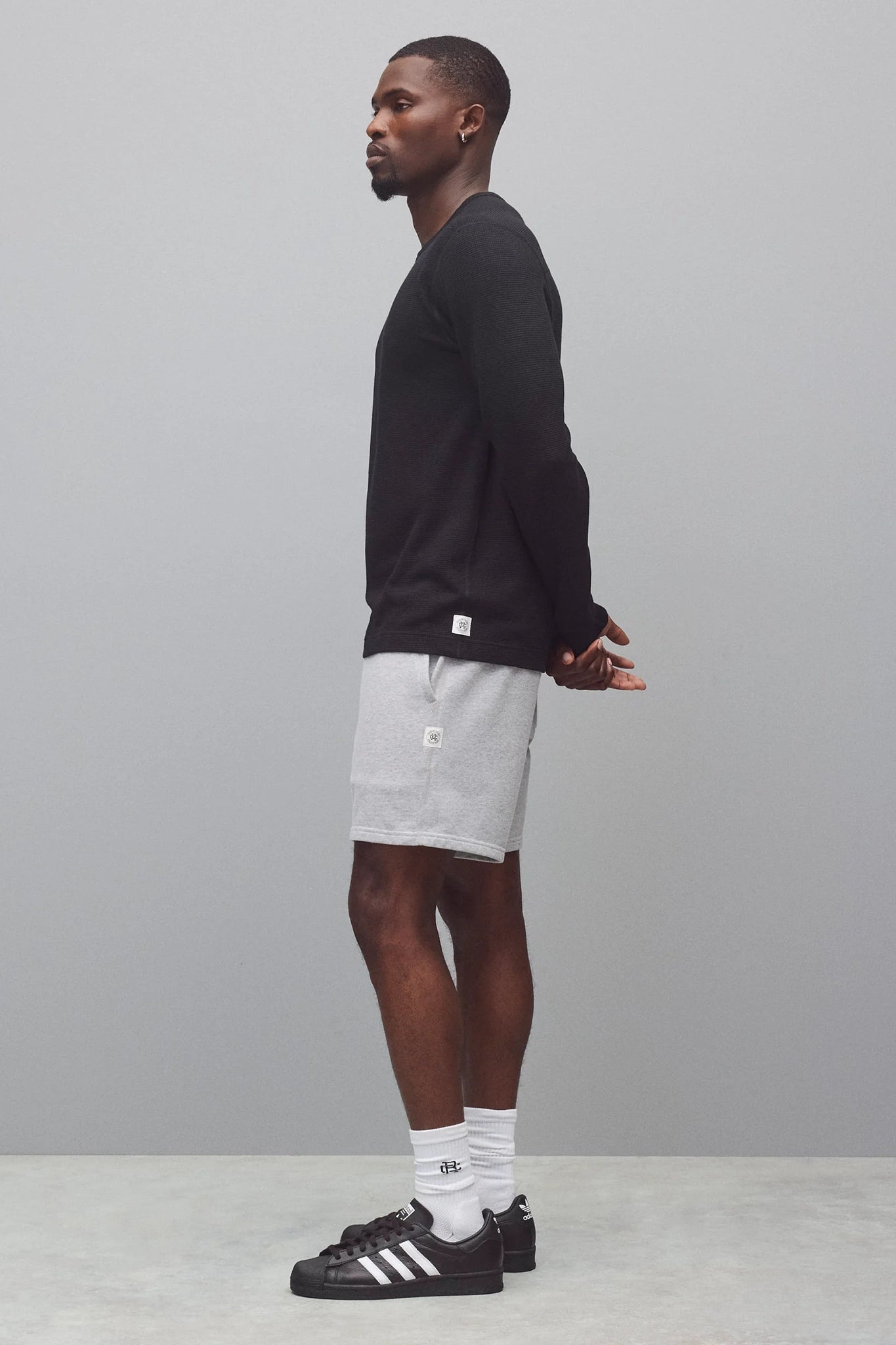 Lightweight Waffle Standard Long Sleeve T-Shirts Reigning Champ