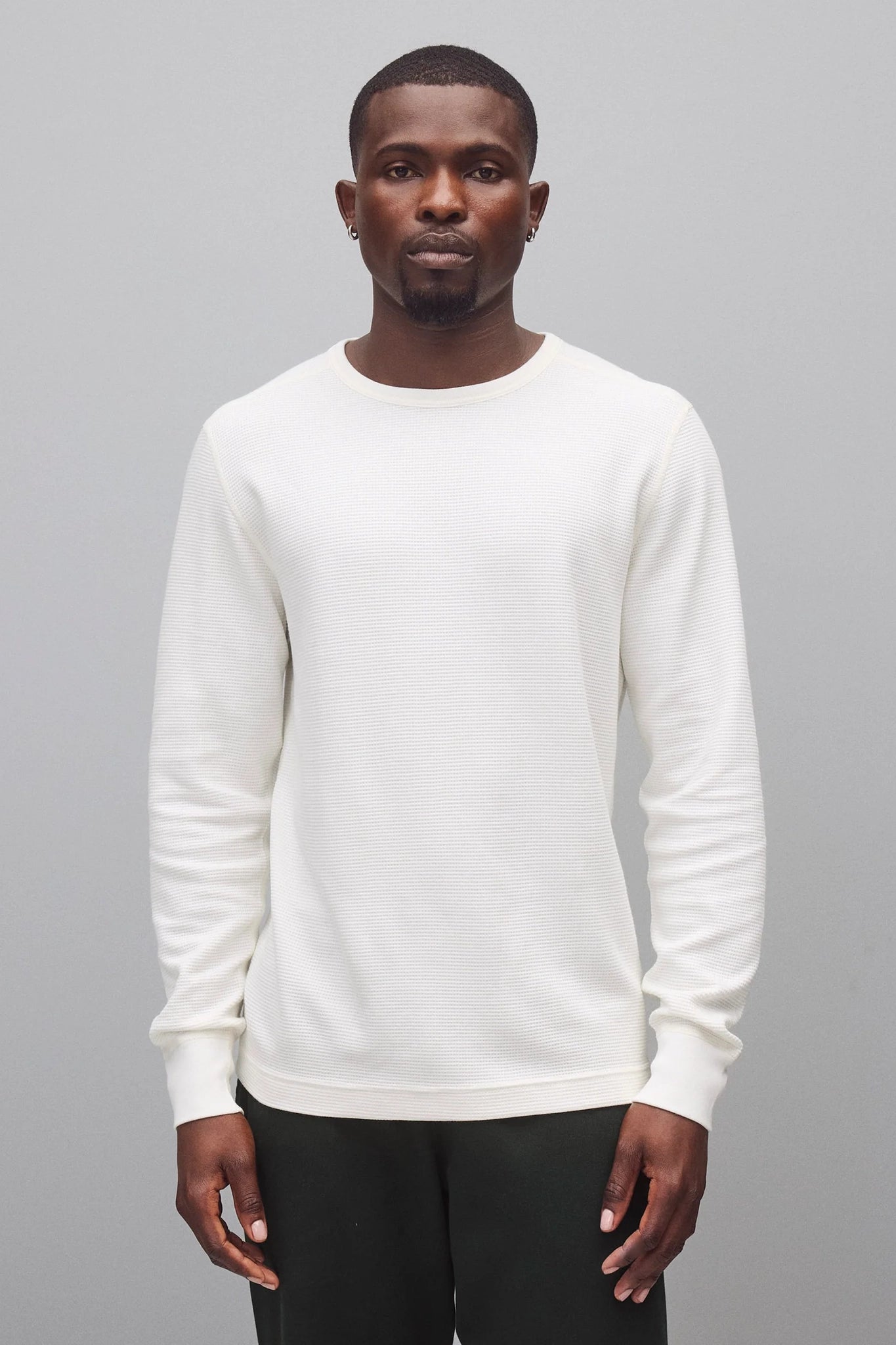 Lightweight Waffle Standard Long Sleeve T-Shirts Reigning Champ