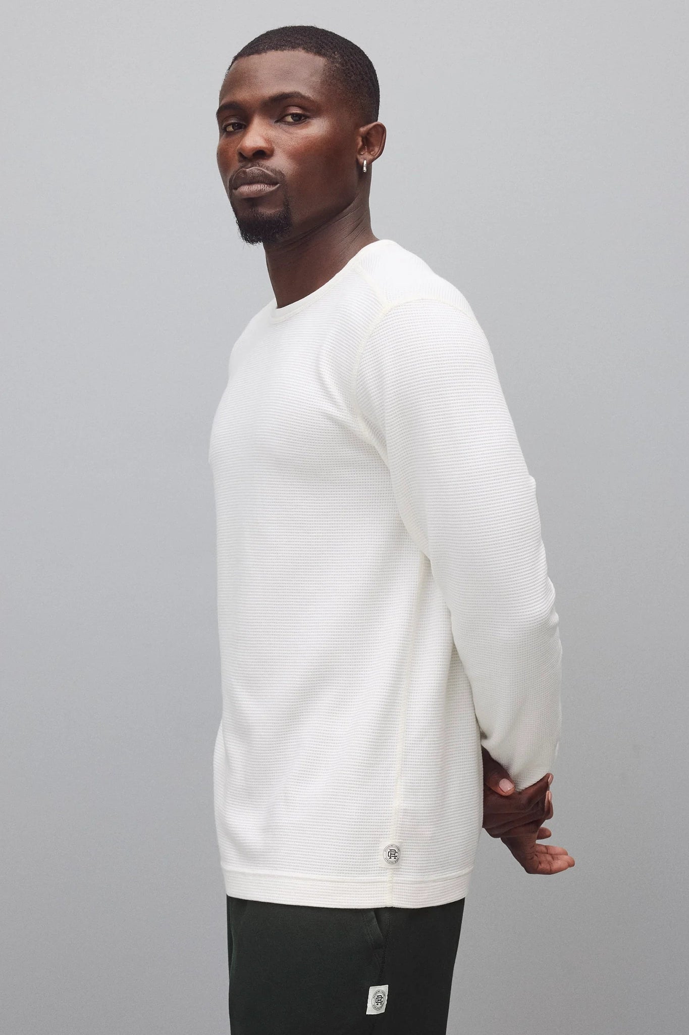 Lightweight Waffle Standard Long Sleeve T-Shirts Reigning Champ