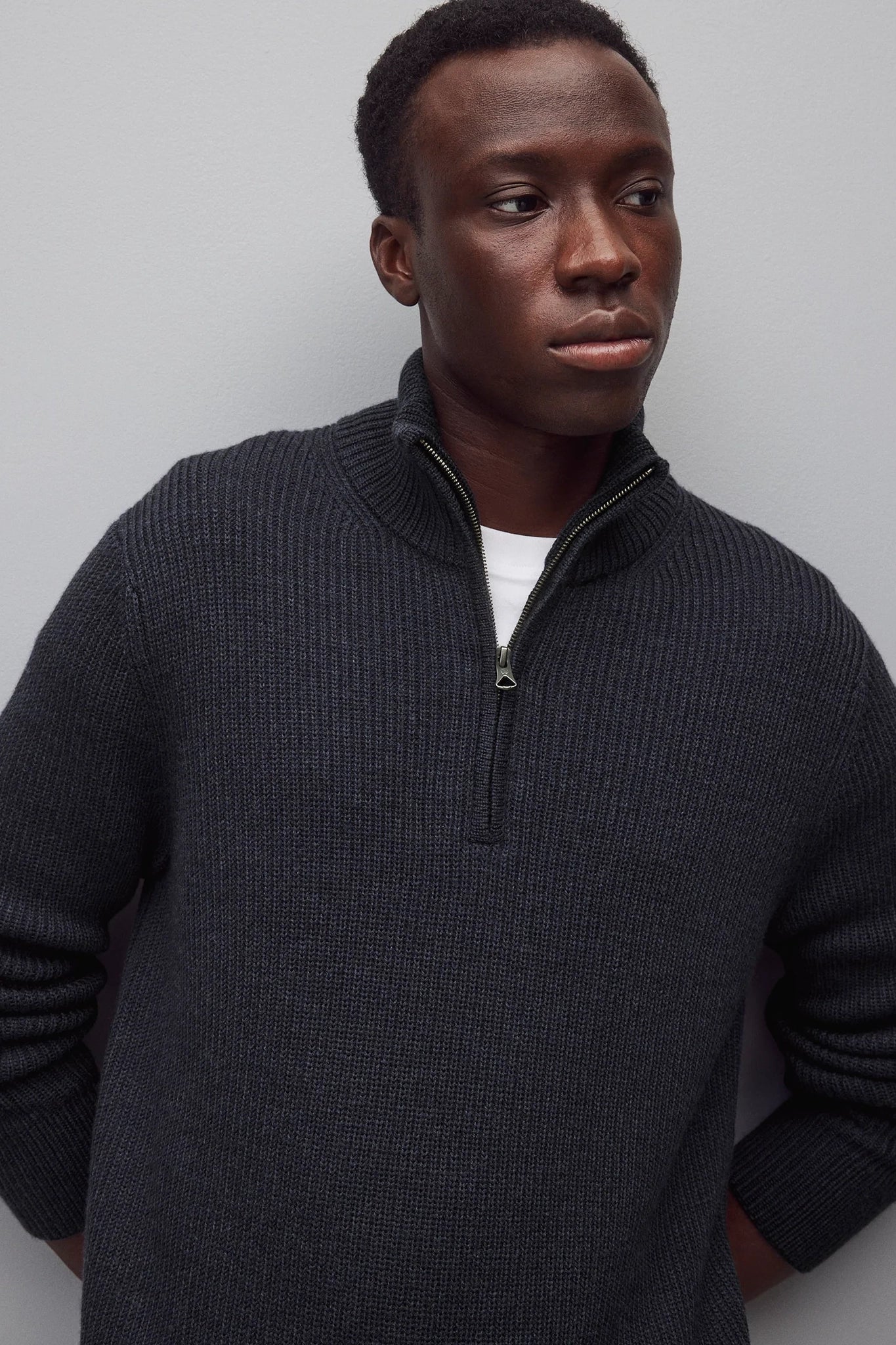 Merino Rib Vinnie Quarter Zip Sweaters Reigning Champ