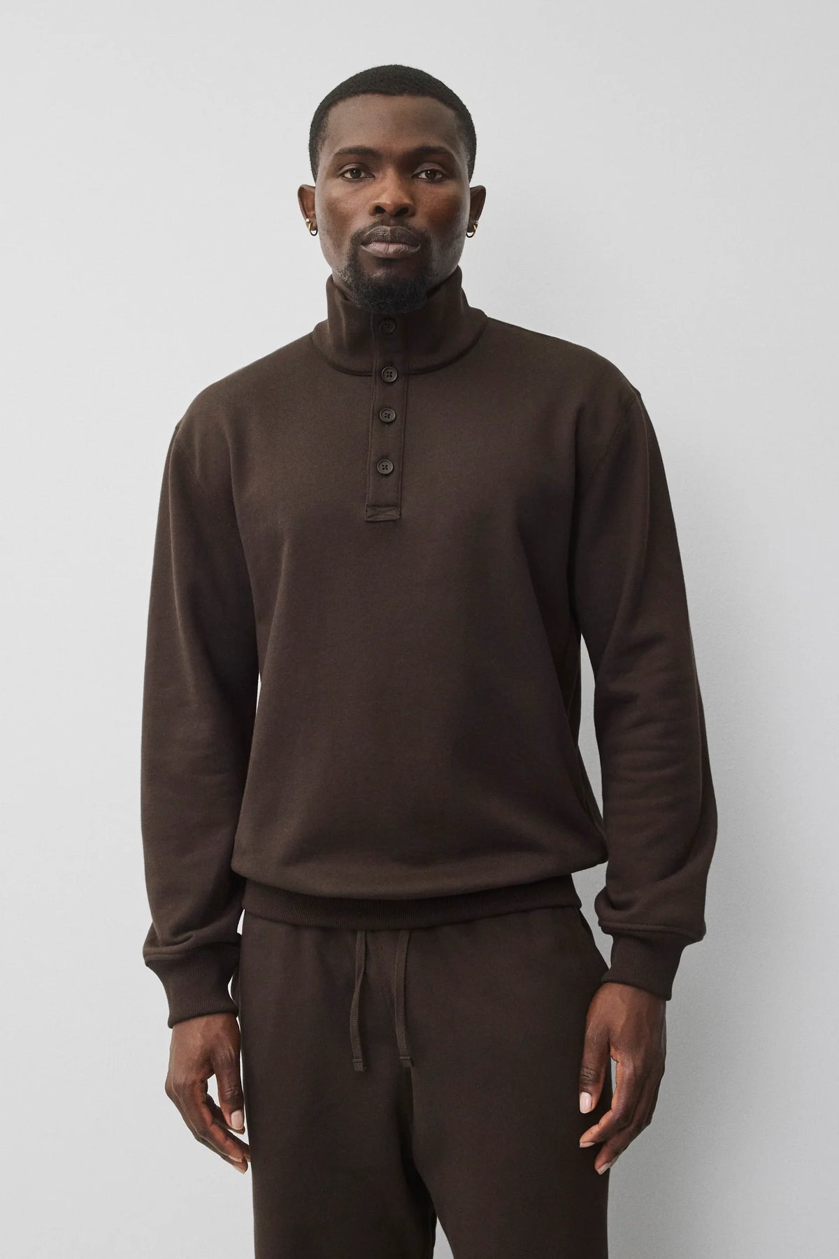 Midweight Terry Standard Button Mockneck Sweaters Reigning Champ