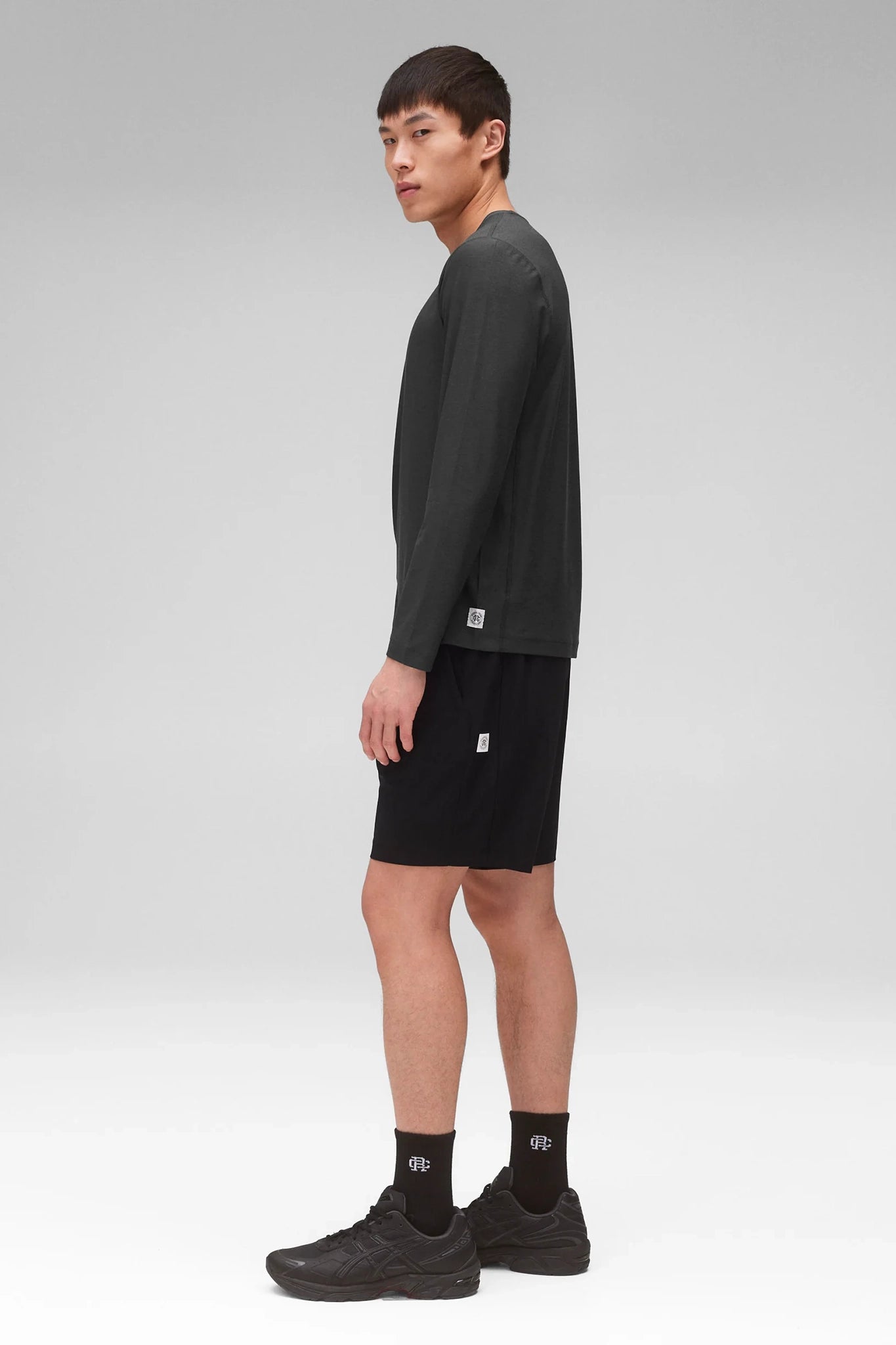 Stretch Jersey Rebound Standard Long Sleeve T-Shirts Reigning Champ