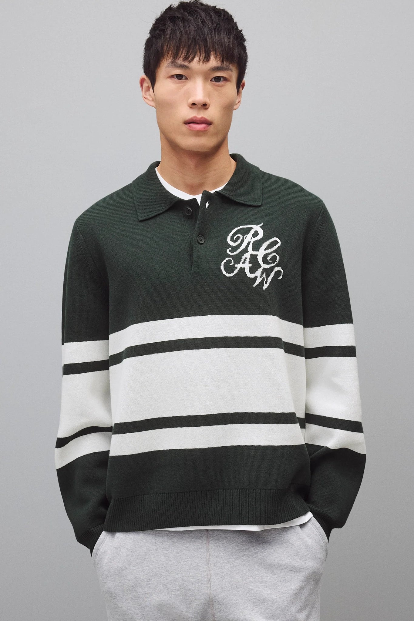 Supima Double Knit RCAW Rugby Sweater Sweaters Reigning Champ