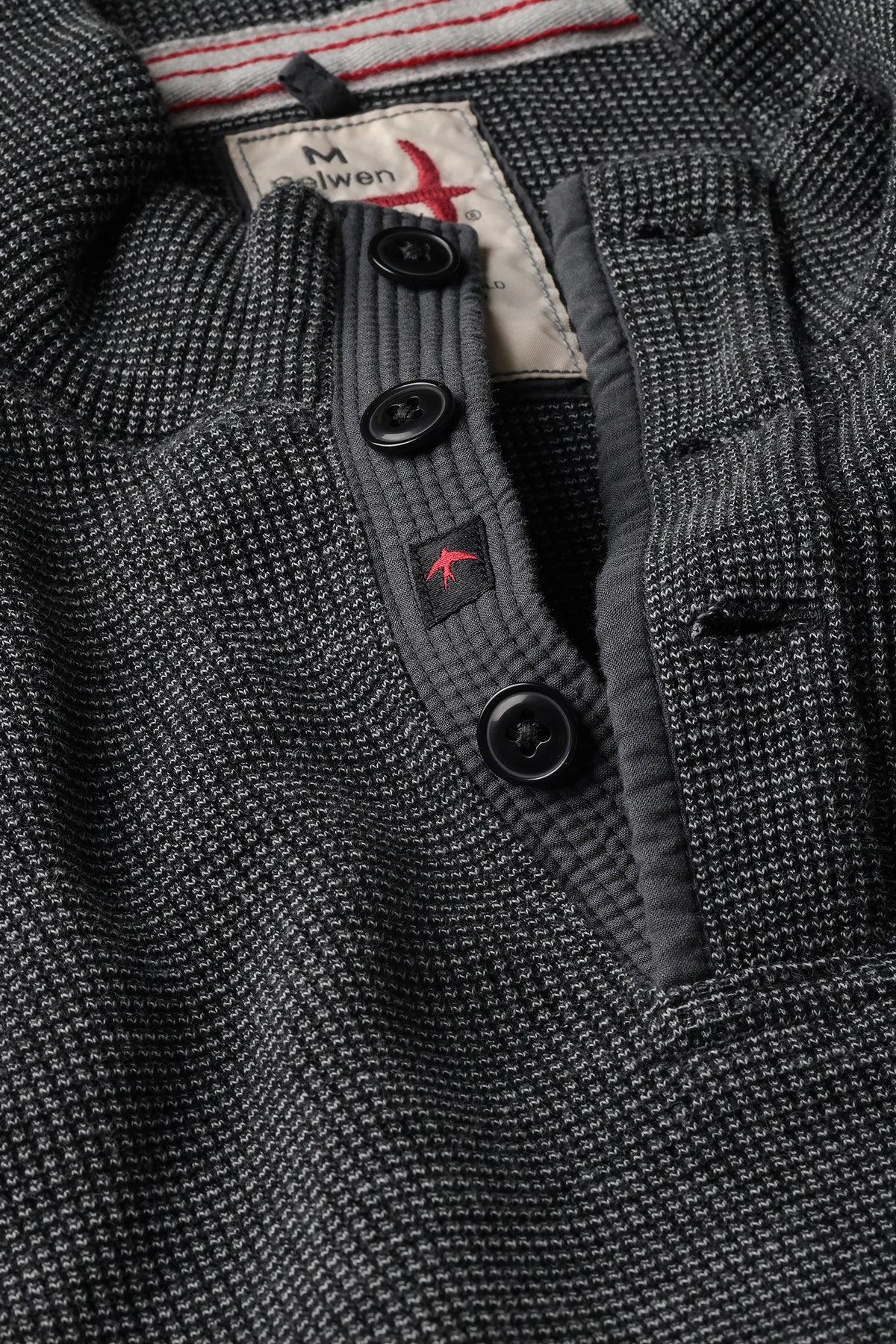 Bi-Waffle Mock Sweaters Relwen