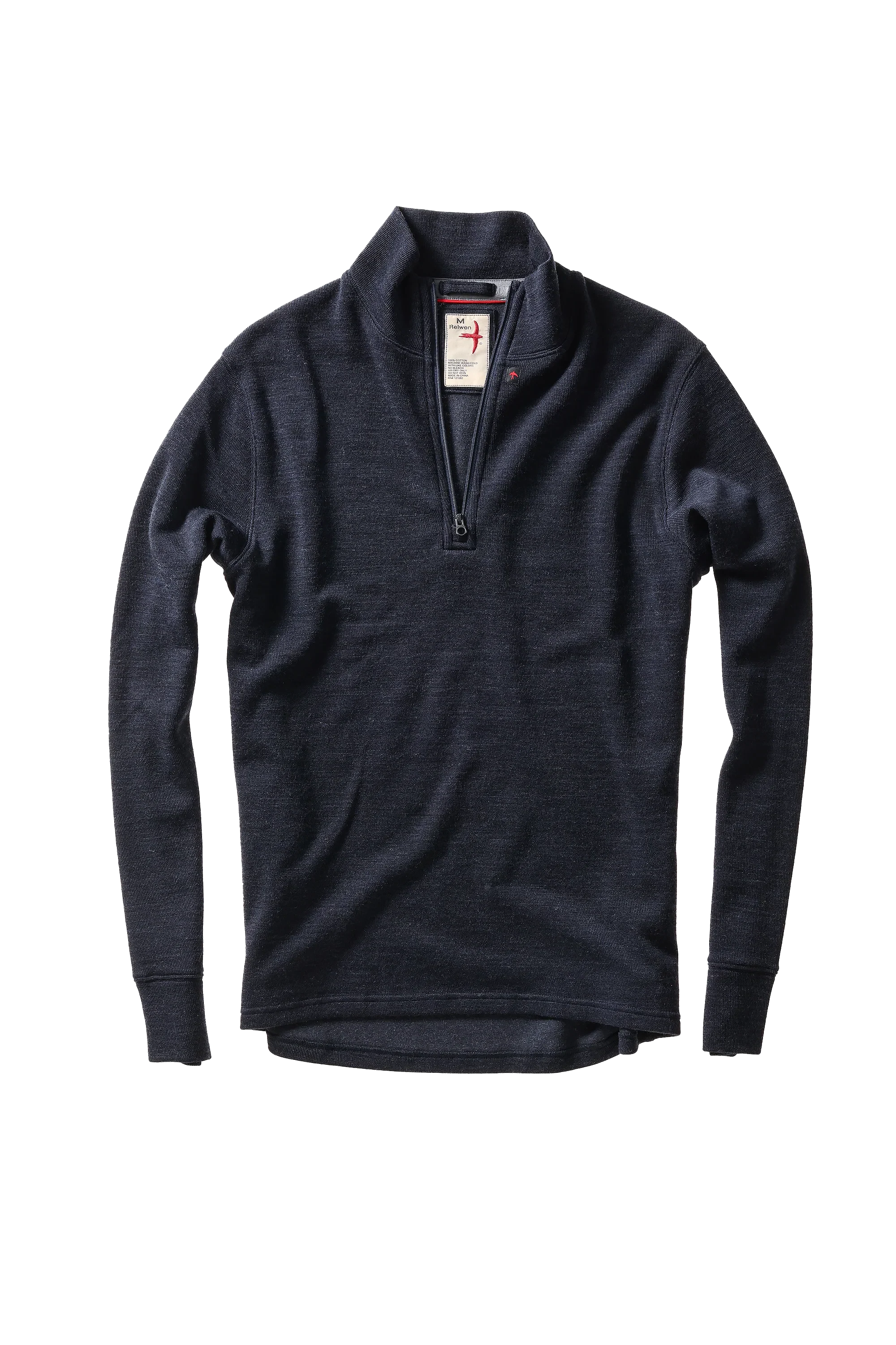 Wool/Cotton Qtr-Zip Sweaters Relwen