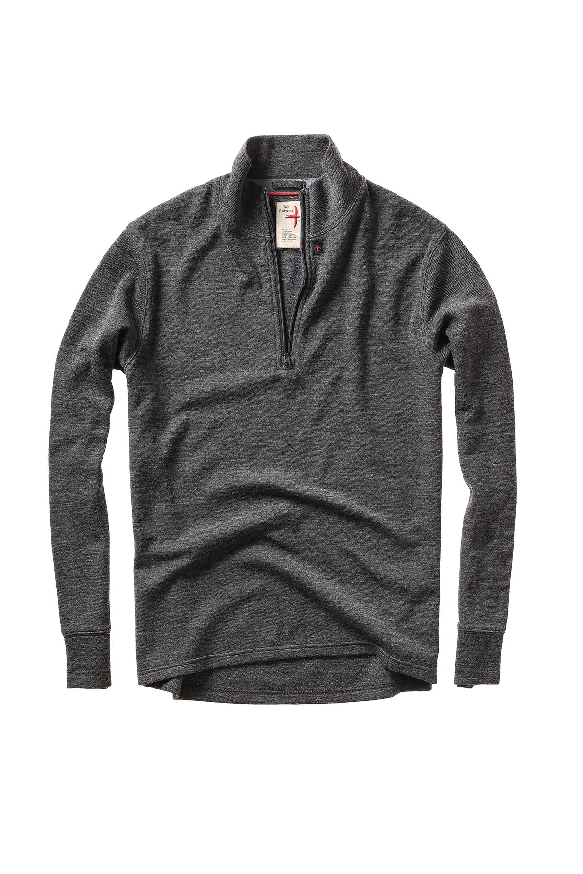 Wool/Cotton Quarter-Zip Sweaters Relwen