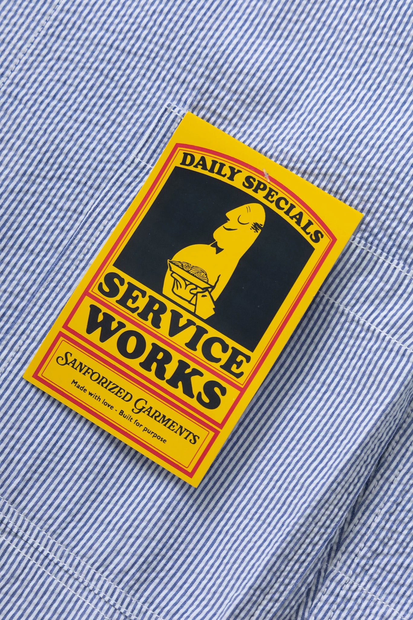 Seersucker Server Suit Jacket Overshirts Service Works