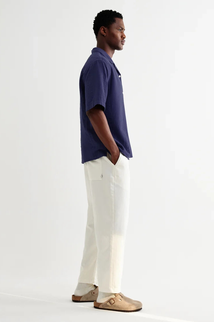 Didcot Double-Weave Seersucker Short-Sleeve Shirt Shirts Wax London