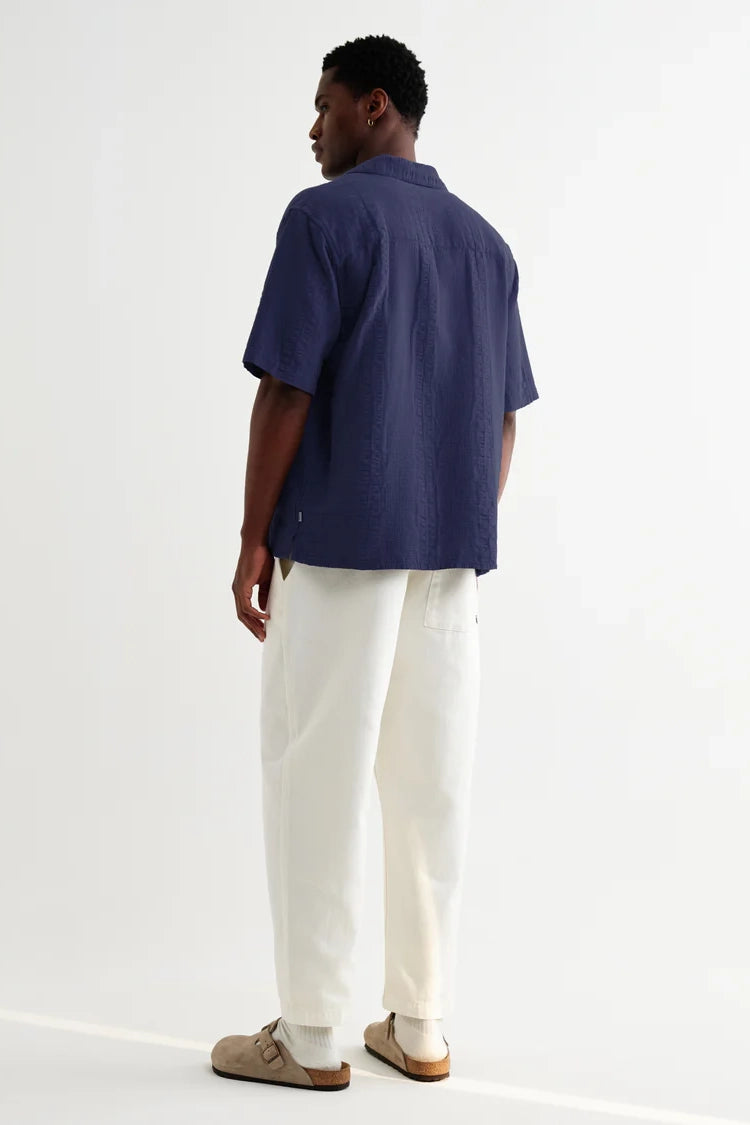 Didcot Double-Weave Seersucker Short-Sleeve Shirt Shirts Wax London