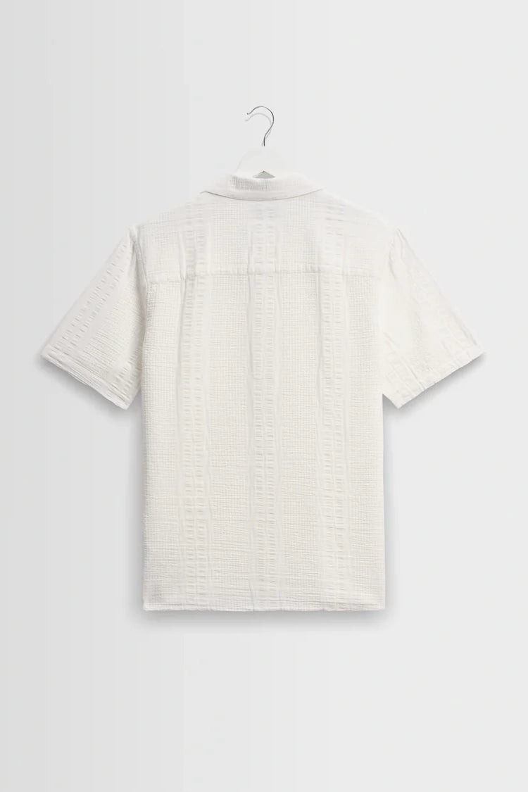 Didcot Double-Weave Seersucker Short-Sleeve Shirt Shirts Wax London
