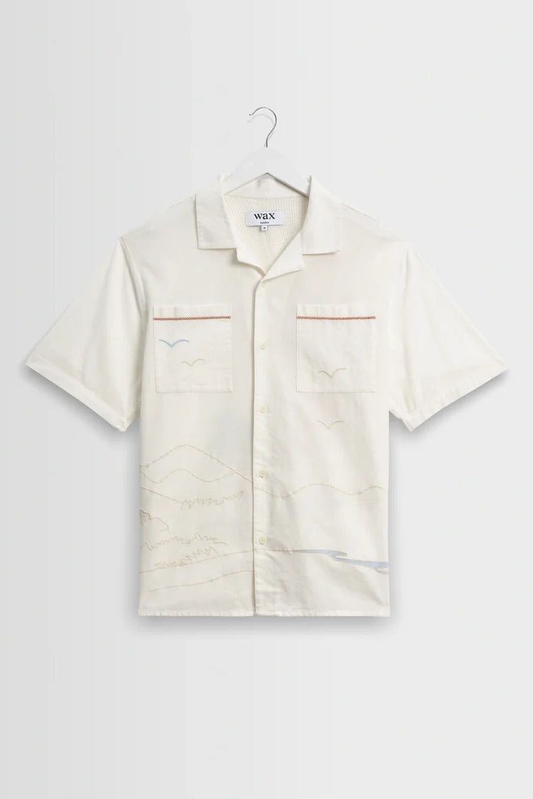 Didcot Summer Applique Short-Sleeve Shirt Shirts Wax London