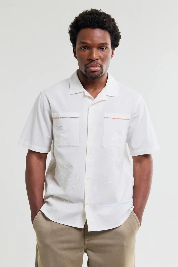 Didcot Summer Applique Short-Sleeve Shirt Shirts Wax London