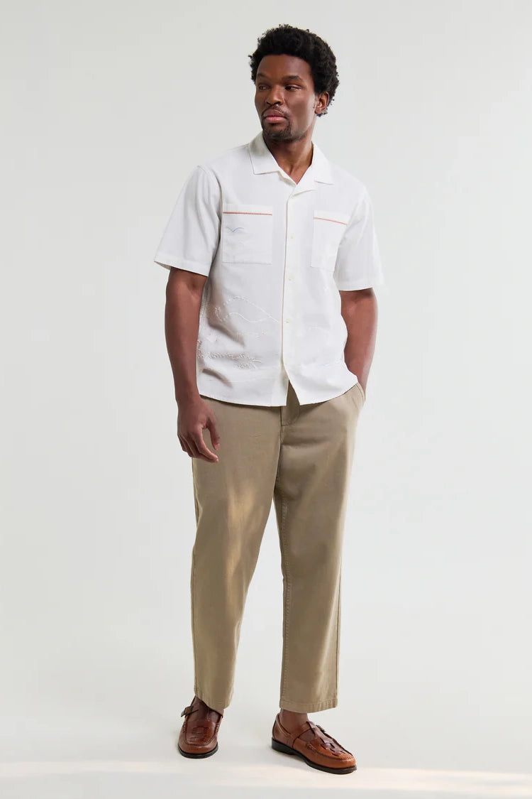 Didcot Summer Applique Short-Sleeve Shirt Shirts Wax London