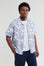 Didcot Geometric Embroidered Short-Sleeve Shirt Shirts Wax London