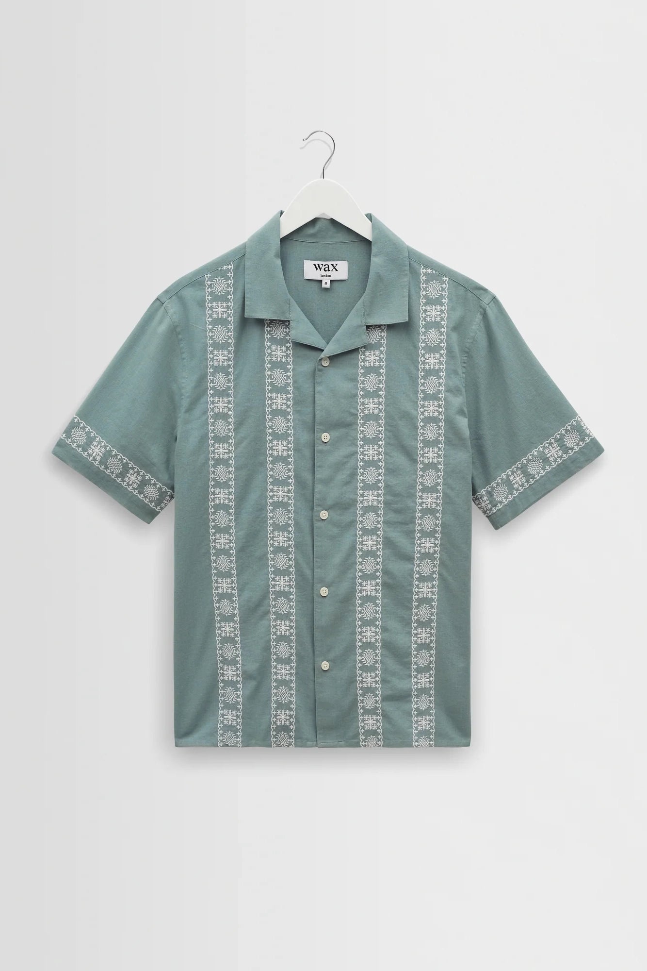 Didcot Embroidered Short-Sleeve Shirt Shirts Wax London