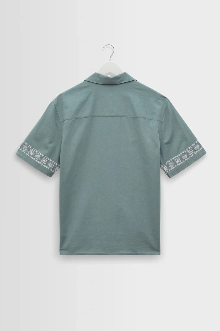 Didcot Embroidered Short-Sleeve Shirt Shirts Wax London