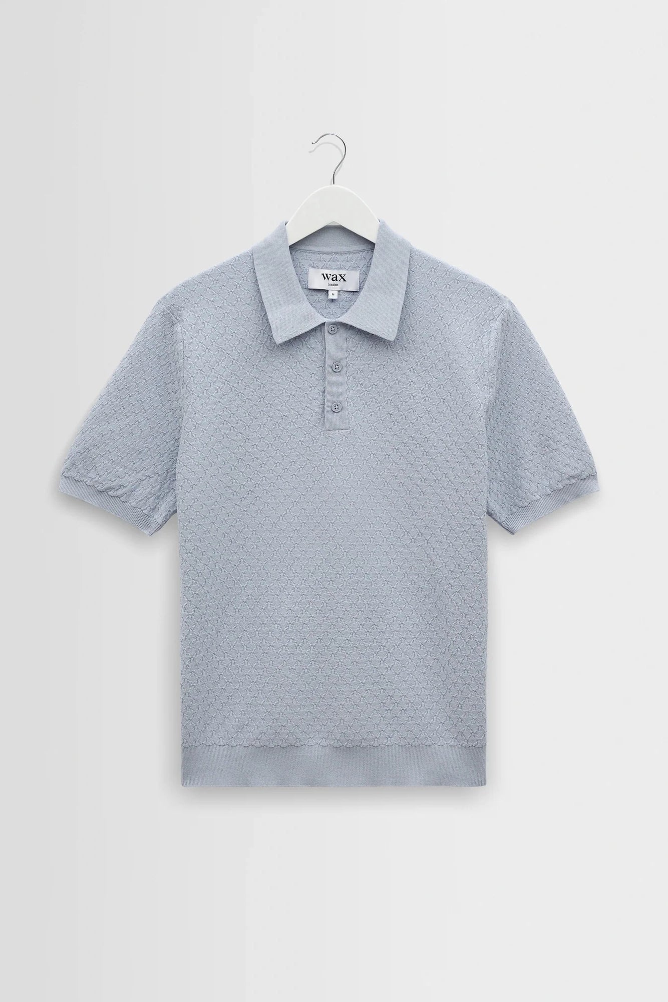 Naples Retro Diamond Knitted Polo Shirts Wax London